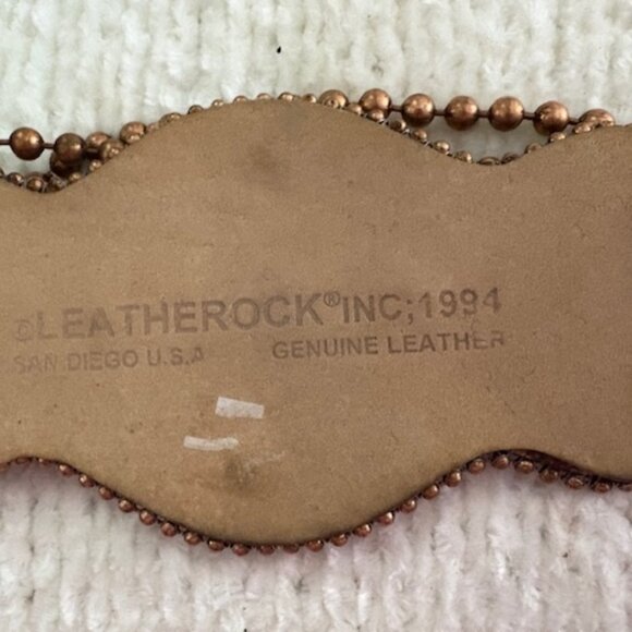 Leatherock Embellished Leather Belt - Picture 3 of 8